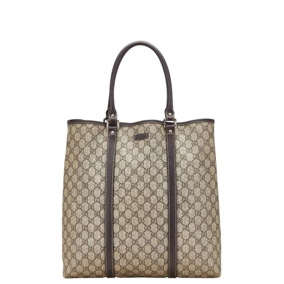 GUCCI Brown Leather Tote Bag - Picture 1 of 12
